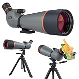 Three Triping Spotting Scope 25-75x85, Dual Focusing Spotting Scopes with BAK4 Prism & FMC Lens, Tripod, Phone Adapter and Carrying Case, Spotter Scope for targeting, Bird Watching, Wildlife