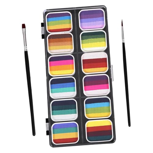 Peinture pour le corps en kit maquillage visage dégradé pour fêter le carnaval