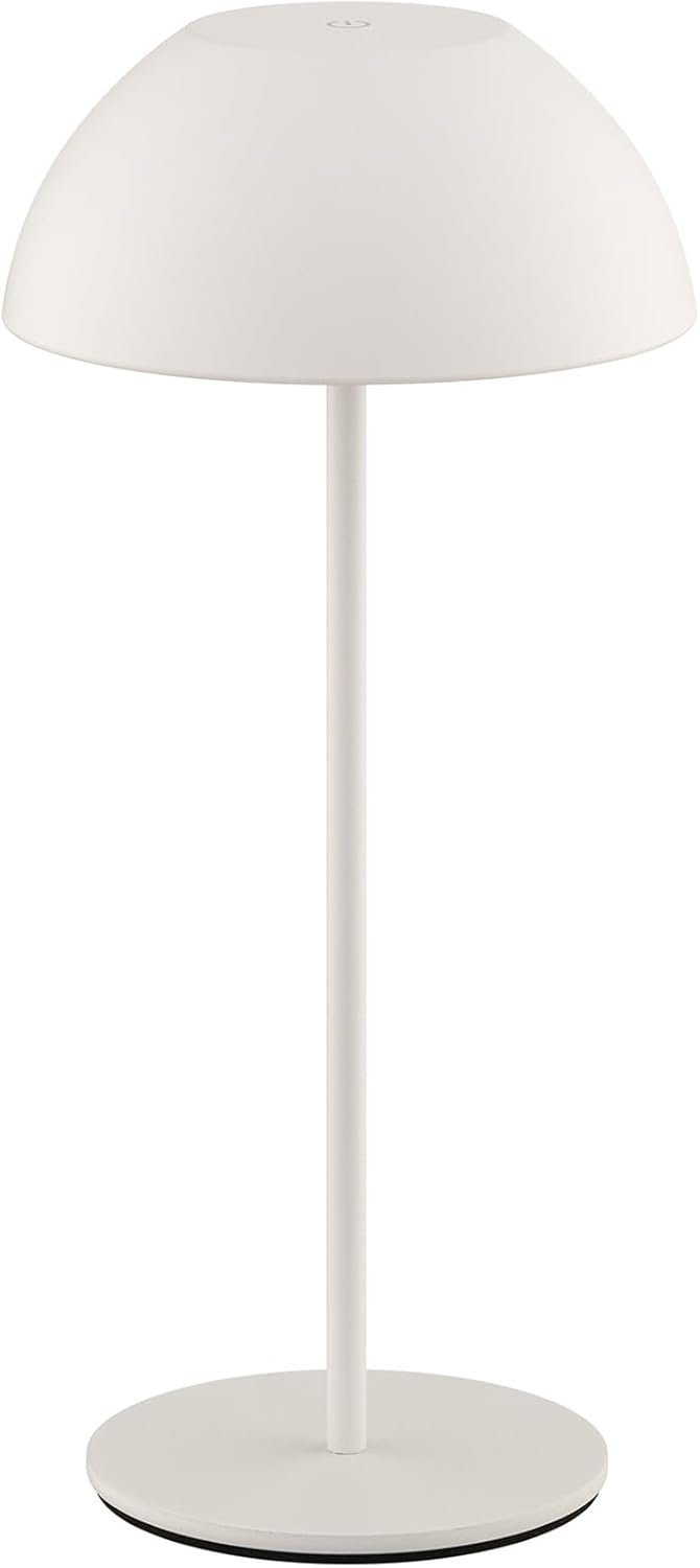 WAC Lighting Channing 11in LED Cordless USB-C Re-Chargeable Table Lamp 3-CCT 2200-2700-3000K Selectable 2,000maH Battery in White