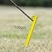Menolana 100Pcs Tent Stakes Portable Anchor Tent Nails Windproof, Lightweight, Camping Stakes Ground Pegs for Hiking Garden Canopy, Style B