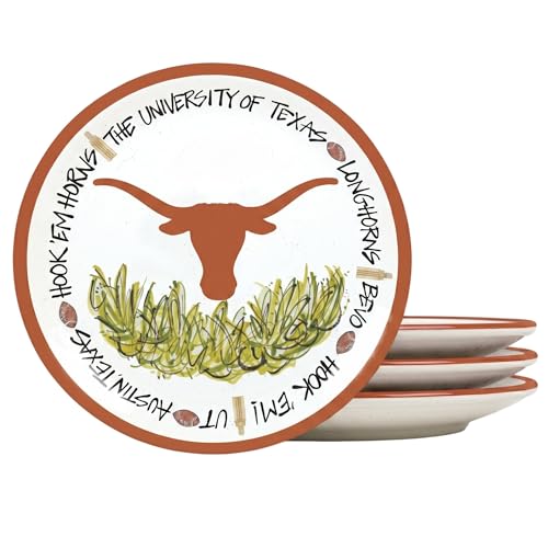 Magnolia Lane University Of Texas Longhorns Melamine Dinner Plates Set Of 4