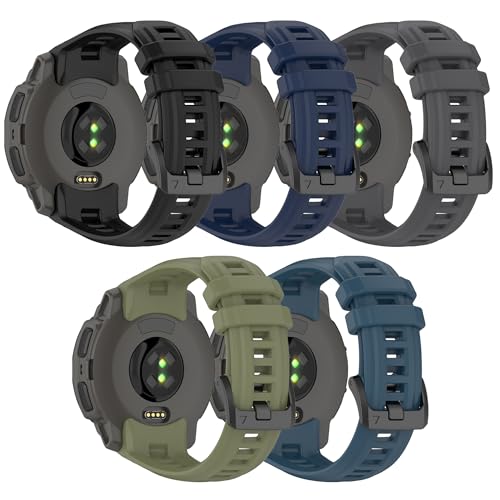 Garmin Instinct E 45mm�p�o���h 22mm �\�t�g�V���R�������p�r���v�o���h�X�g���b�v Garmin Instinct E 45mm�p (�g���b�J�[�Ȃ��A�����p�o���h�̂�)