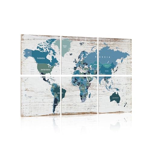 YPY Acoustic Panels Art Soundproof Panels: Vintage World Map Print Acoustic Panels Decorative Sound Absorbing Panels for Office Recording Studio Room,