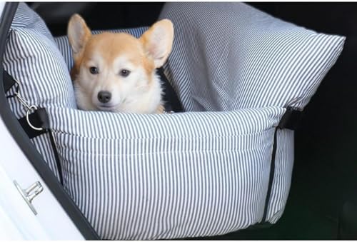 VoyageViewペット運転シート、後部座席、ペットソファ、大型、中型、小型の猫と犬に適しています、ペットマット、二重目的、汚れ防止、滑り止め、耐摩耗性、ペット運転ボックス、安全な旅行 (B)
