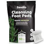 Bandoo Original Deep Cleansing Foot Pads | Rana Pads | Premium Natural Bamboo | Japanese | Cleanse, Moisturize & Energize | for Men & Women | 10 Pads