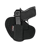 Uncle Mike's Off-Duty and Concealment Kodra Nylon Super Belt Slide Holster (Size 16, Black)