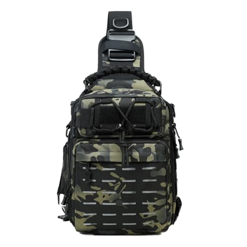 Generico Bolsa De Equipos De - Mochila Portátil Para Equipo De 45 Litros, Porta Cañas De Impermeable, Almacenamiento De Equipos Al Aire Libre, Organizador De Viajes Para Pescadores | Mochila M, Verde