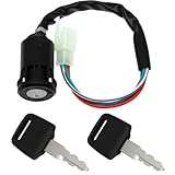 4 Pin and 4 Wire Ignition Key Switch Fit for 50cc 70cc 90cc 110cc 125cc Quad ATV 4 Wheeler Go Kart Sunl Roketa Kazuma.