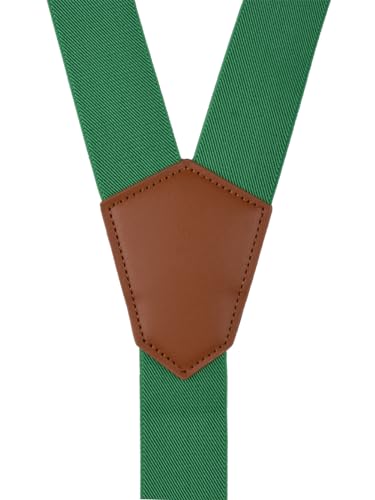 Image of Suspenders for Men Snap Hooks with 1.4 Inch Elastic Y-Back Adjustable