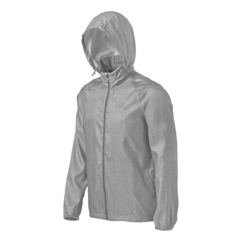 Asics Men's Electro Jacket, Heather Grey, Small #TOP21