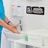 4 Pack Employees Must Wash Hands Before Returning to Work Sign, Bilingual English and Spanish, Black, Acrylic Hand Washing Sign with Self-adhesive, 8x3, for Business Bathroom