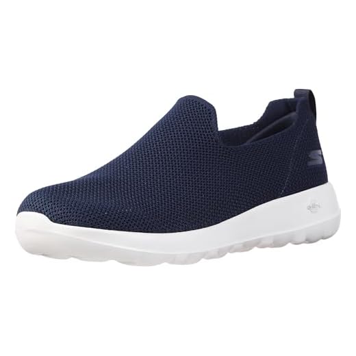 Skechers Tênis masculino Go Walk Max Slip-On, Azul-marinho/branco/branco, 7 X-Wide