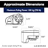Lewmar Pro Fish 700 Fishing Windlass for 1/4 G4 Chain, Auto Free-Fall System, Maximum Pull 700 lbs., 316 Stainless Steel Construction, for Boats up to 38' - 2020201159