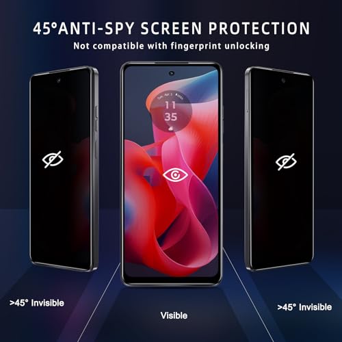 NicMool 2 Pack for Motorola Moto G24 Privacy Screen Protector - Image 3