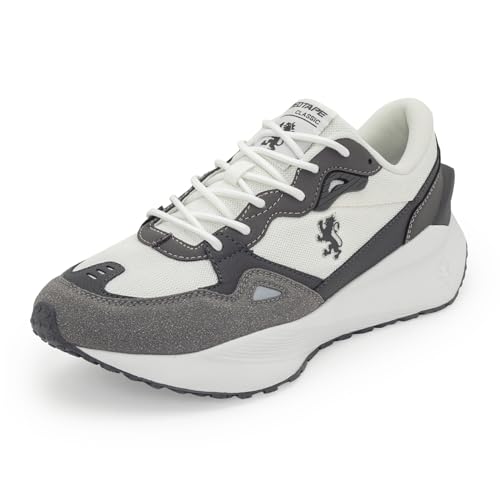 Red Tape Men's Classic Lifestyle Casual Sneakers Perfect for Daily Wear Outings & Office Use Stylish Mesh Panels, Lace-Up Design, Rounded Front, Cushioned Insole, Impact-Resistant Durable Sole