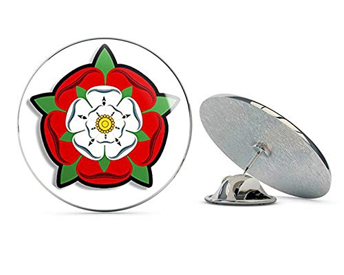 Tudor Rose Shaped (Insignia Emblem UK England British) Metal 0.75