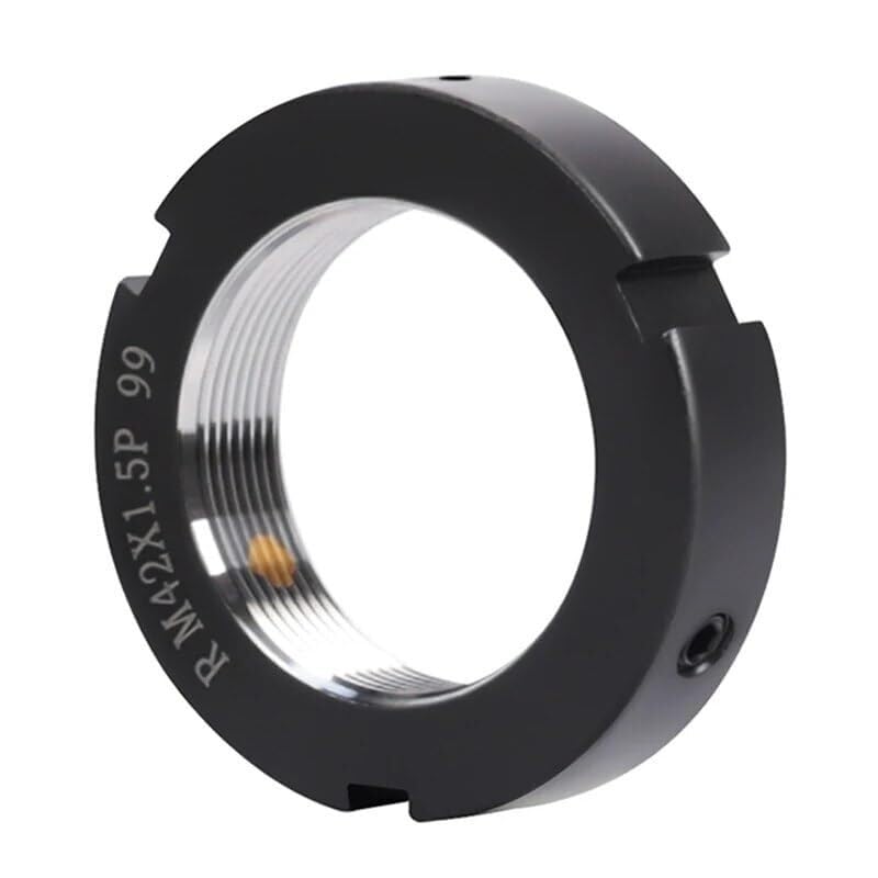 Bearings, 42CrMo Precision R-Type Radial Lock Nut Lock Nut CNC Machine Tool Screw Screw Bearing Anti-Return Anti-Loose Round Nut R-M6 M8 Enhanced Durability and Load-Bearing Capacity(Pitch 1.5mm,R M6)