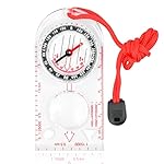Vesaneae Brújula de Orientación y Navegación Multi...: 【Material Premium】 La brújula portátil de navegación para caminatas está hecha de material acrílico de calidad, que es resistente y firme, duradero y liviano, no es fácil de romper, se puede usar durante mucho tiempo. 【Fácil de llevar】 La brújula exp...