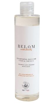 Maison Du Savon De Marseille - Belom Shower Gel and Shampoo for Men - Energizing Masculine Fragrance - 8.45 Fl oz