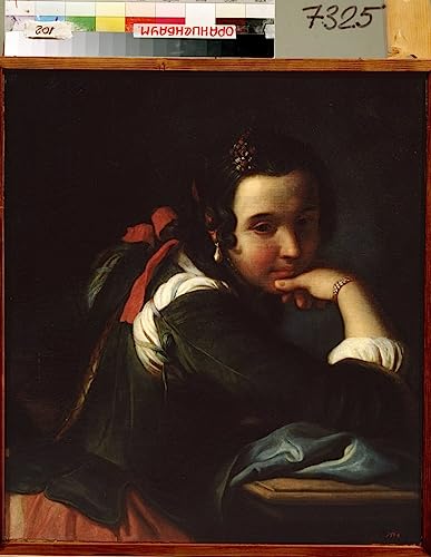 Pintura sobre lienzo SERENDIPITP del retrato de Pietro Antonio Rotari en 60x90cm