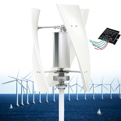 Generatore eolico portatile a 3 pale 14000 W per 12 V/24 V/48 V/110 V/220 V, soluzione energetica silenziosa ecologica con controller MPPT per sistemi di alimentazione domestica