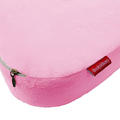 Bookishbunny Coccyx Orthopedic Memory Foam Office Chair And Car Seat Pad Comfort Cushion For Back Pain And Sciatica Relief (Pink) #TOP2