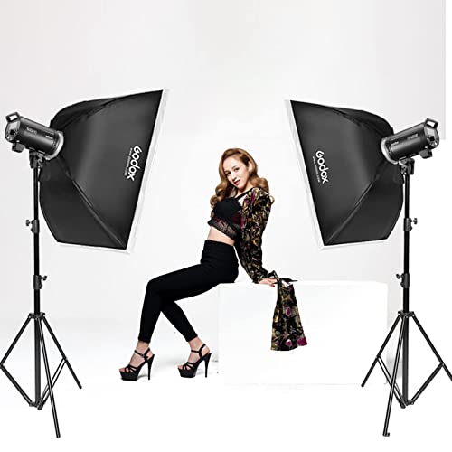 Godox 3Pack Dp600Iii Speedlite Studio Flash Strobe Monolight Kit,1800Ws Bowens Mount Photography Lighting With Softbox,Umbrella,Barndoor Kit For Location And Studio Video Shooting,Portrait #TOP4