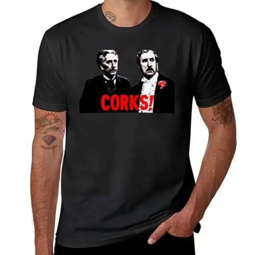 T-shirt personnalisé Corks! vêtement homme custom vintage noir tendance