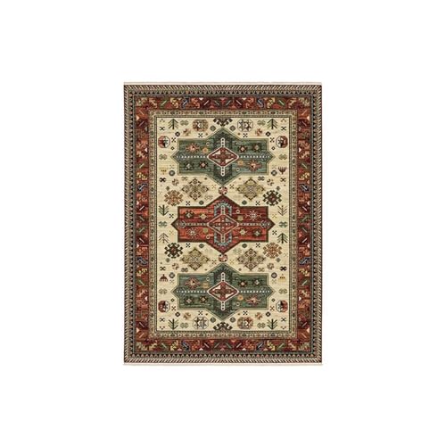 Tapis de sol durable vert à motif floral rétro pour entrée propre - 2