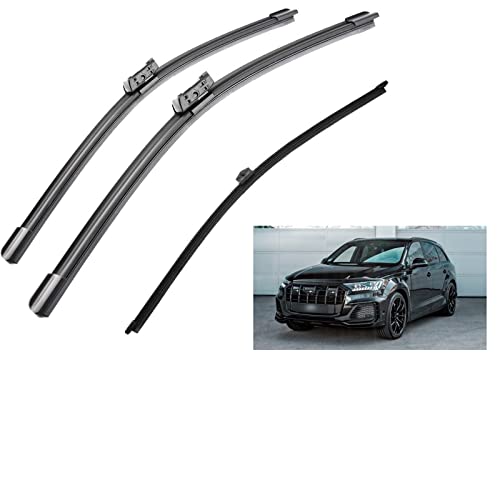 Balais d'essuie-glace premium pour Audi Q7 4M : Kit d'origine avant et arrière