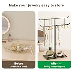 Necklace Stand: Black Metal Necklace Organizer for Home Decor - Image 5