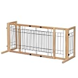 Oleksil 39.7"-71" Adjustable Freestanding Baby Safety Gate Playpen Fireplace Baby Gate Dog Fences In