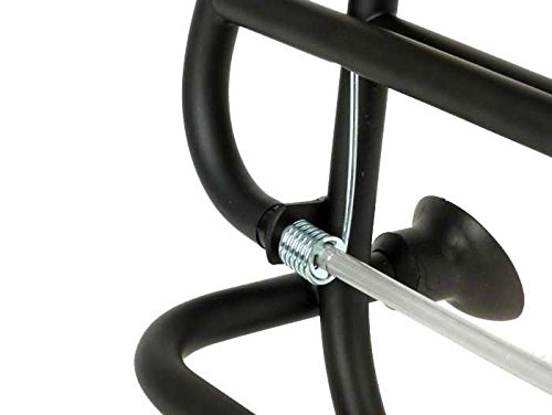 Portaequipajes delantero plegable negro para Vespa LX LXV 50 125 LX150 S50 S125 S150