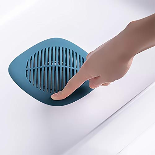 Scarico a pavimento Coperchi di scarico per doccia Scarico tubo in silicone Tappo raccogli capelli con ventosa per bagno Cucina Vasca da bagno Lavello Filtro Tappo Scarico a pavimento Coperchio (Color