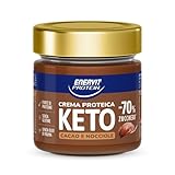 Enervit, Protein Cream Keto Cacao e Nocciole, -70% di Zuccheri, Crema Proteica Spalmabile con Cacao e Nocciole, Per una Colazione Golosa e Saziante, Senza Glutine, Barattolo da 180gr