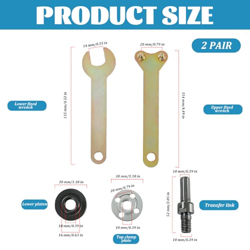 Taladro amoladora angular adaptador con kit de biela para disco de corte pulido 6