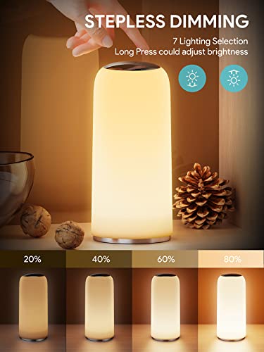 Anyotherway Led Table Lamp For Bedrooms, Touch Sensor Bedside Lamp #TOP1