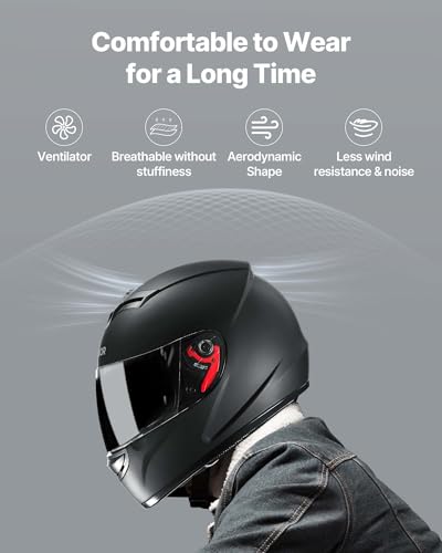 image for VEVOR Motorcycle Helmet, Full Face, Adult Motocross Dirt Bike Helmet w