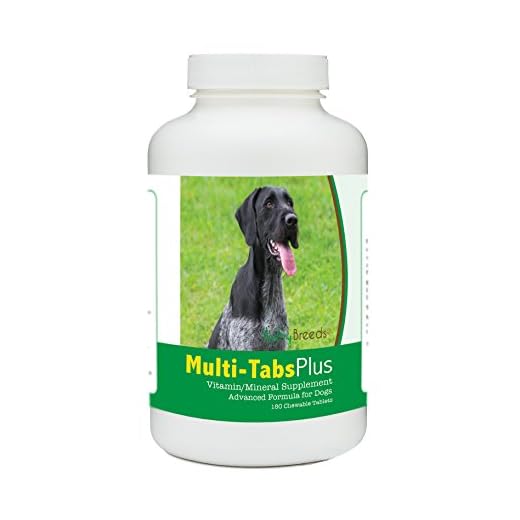Healthy Breeds German Wirehaired Pointer Multi-Tabs Plus Chewable Tablets 180 Count