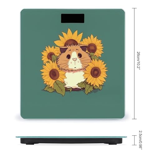Báscula Digital de Baño con Diseño Sunflower Hamster miniatura 2