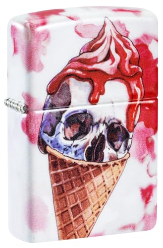 Image of Zippo Windproof Lighter - Horror /Goth - 540 Colour 540 Mat - Refillable - Reusable - Windproof Design - Gift Box - Made in USA