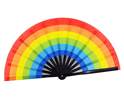 Meifan 8541855847 Large Rave Folding Hand Fan thumb #7