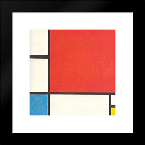 Composition With Red, Blue And Yellow 20x20 Framed Art Print by Piet Mondrian