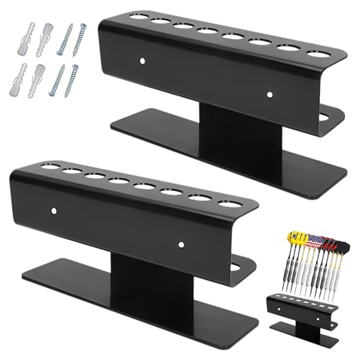 2 Stück Darthalter für Wandmontage, 16 Wanddarthalter Ständer...