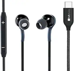 Fone de Ouvido com fio Fullphone Type C com microfone e controle de Volume ouvir Música Para iPhone 15 Pro Max Xiaomi note 10/11/12/12Pro Samsung S20 FE/S21/S22/S23/S24 e mais