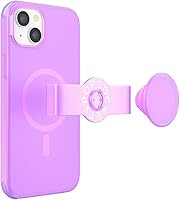 Vista 4 de PopSockets iPhone 14 Plus Case with Phone Grip and Slide Compatible with MagSafe, Phone Case for iPhone 14 Plus, Wireless Charging Compatible - Pink