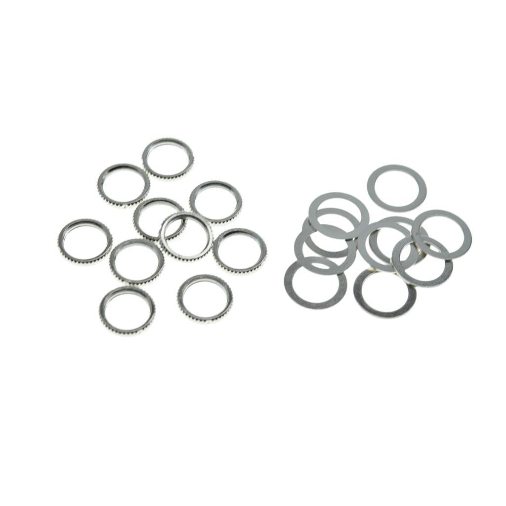 KAISH Pack of 10 Metric Thread M12 Guitar Toggle Switch Nut