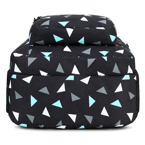 Image of abshoo Classical Basic Geometry Mens School Backpack For College Teen Boys Water Resistant Bookbag (Geometry Black A)