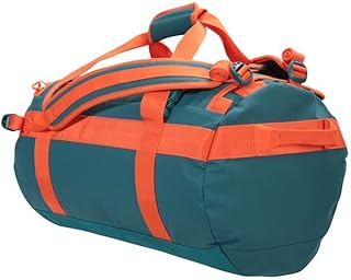Mountain Warehouse Borsone cargo da 60 l, tessuto riciclato - Borsone con spallacci, maniglia per il trasporto, zaino con maniglia - Ideale per campeggio, escursioni Verde-blu Taglia unica
