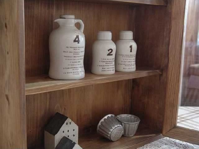 Amazon.co.jp: キャビネット 透明ガラス 長方形 アンティークブラウン